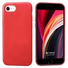 CaseUp Apple iPhone SE 2022 Kılıf Leather Woven Kılıf Kırmızı